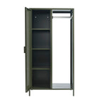 Guardarropa Con Armario - Metal - Verde Oliva