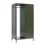 Guardarropa Con Armario - Metal - Verde Oliva