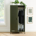 Guardarropa Con Armario - Metal - Verde Oliva