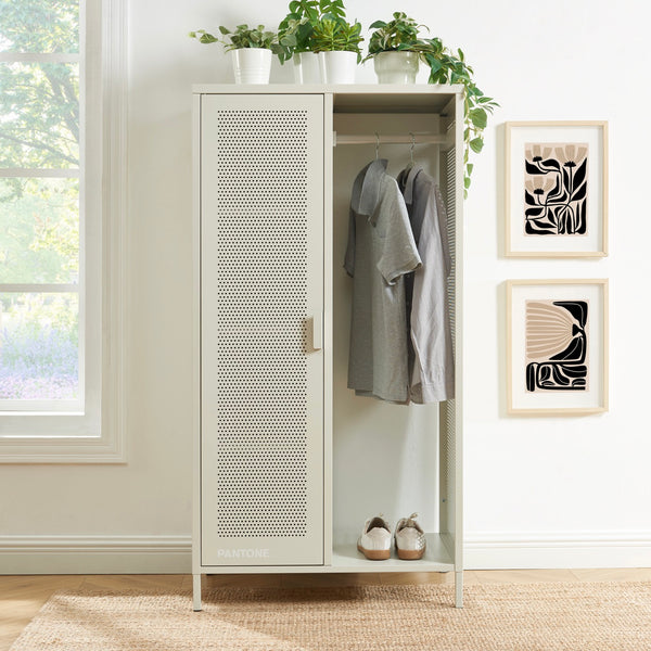 Locker - Metal - Sand Beige With Hanging Rail