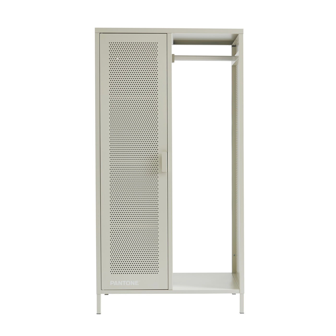 Cloakroom - Metal - Sand Beige With Wardrobe