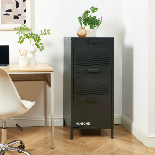 Office Pedestal - Metal - Anthracite Grey - 3 Drawers