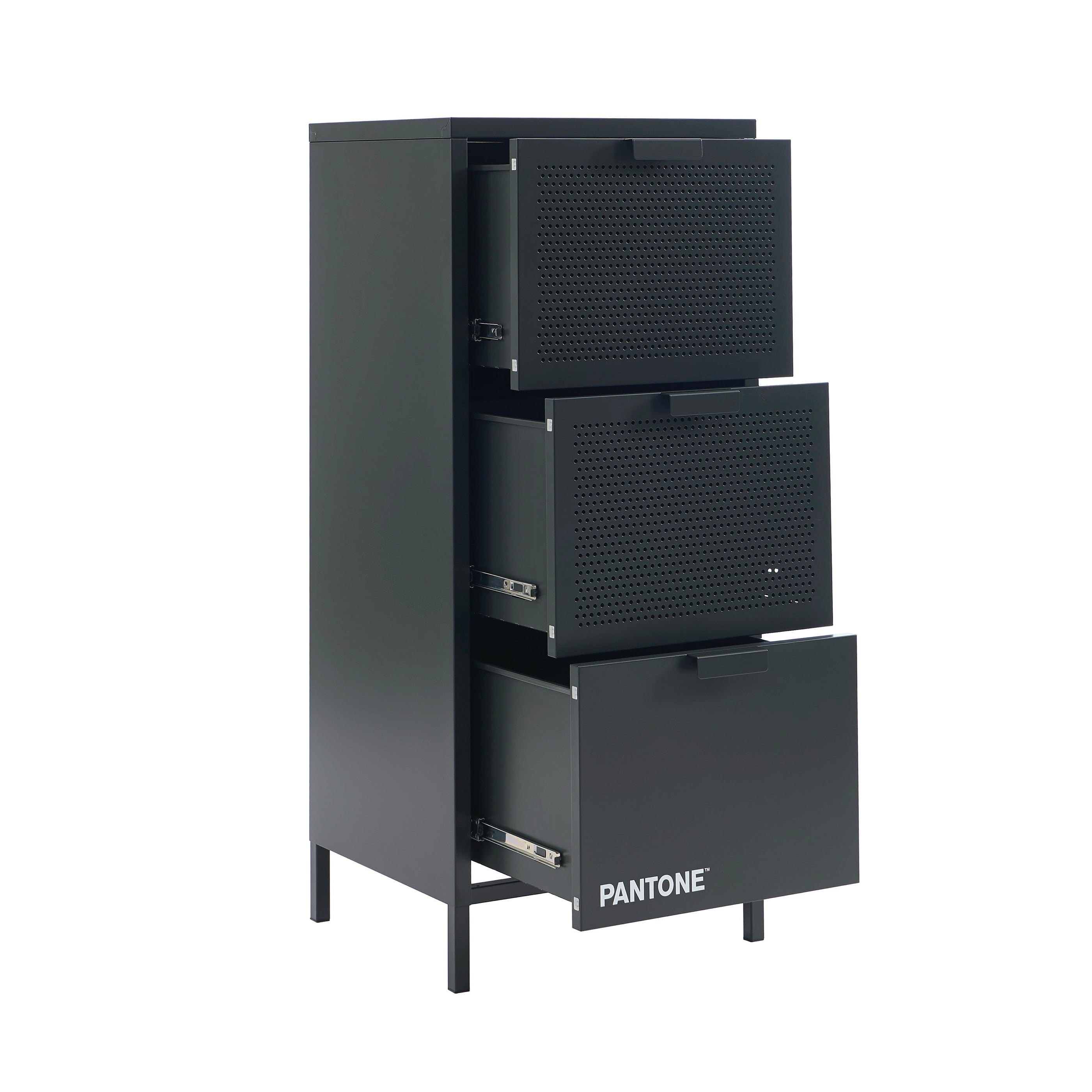 Office Unit - Metal - Anthracite Gray - 3 Drawers