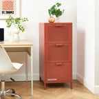 Office Unit - Metal - Terracotta - 3 Drawers