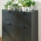 Chest of drawers - Metal - Anthracite Gray - 6 Drawers