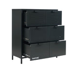 Chest of drawers - Metal - Anthracite Gray - 6 Drawers