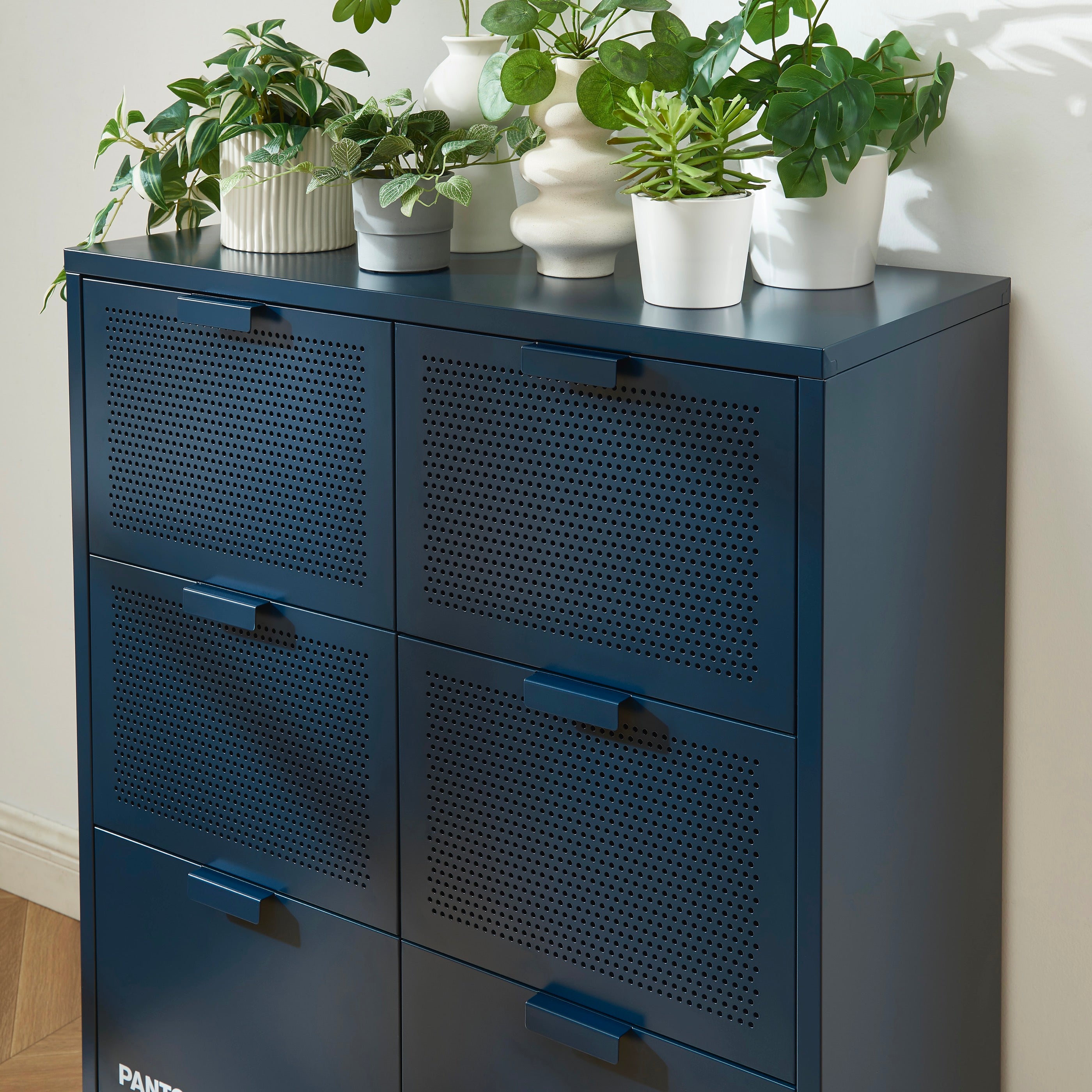 Commode - Métal - Bleu Nuit - 6 Tiroirs