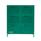 Cómoda - Metal - Verde Esmeralda - 6 Cajones