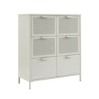 Chest of drawers - Metal - Sand Beige - 6 Drawers
