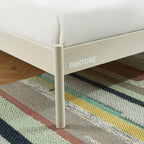 Lit - Métal - Beige Sable - Sommier Inclus