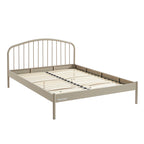 Lit 140x190 - Métal - Taupe - Sommier Inclus