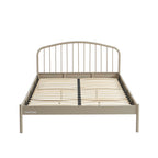 Lit 140x190 - Métal - Taupe - Sommier Inclus
