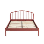 Cama 140x190 - Metal - Terracota - Somier incluido