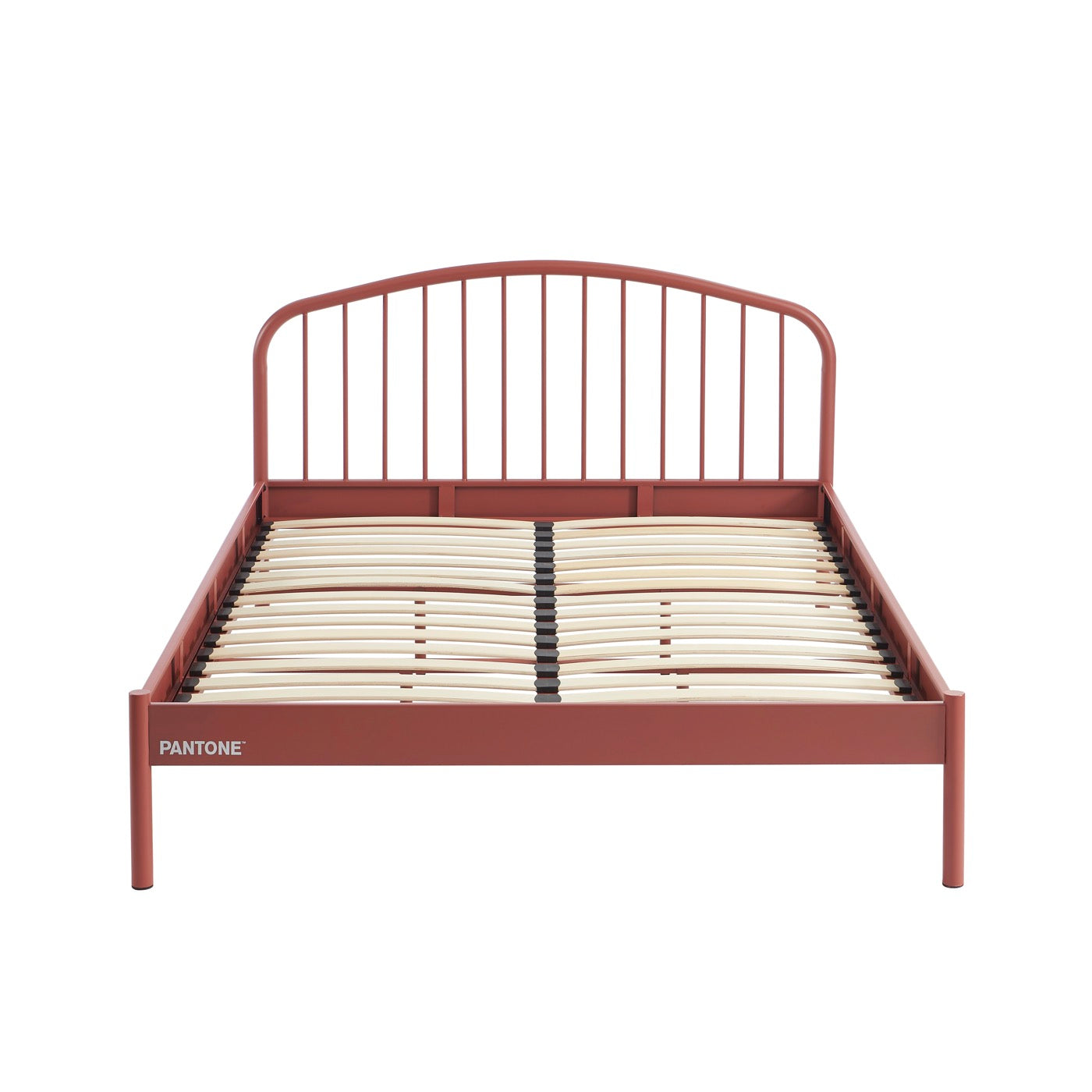 Cama 140x190 - Metal - Terracota - Somier incluido