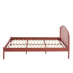 Cama 140x190 - Metal - Terracota - Somier incluido