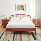 Cama 140x190 - Metal - Terracota - Somier incluido