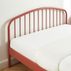 Cama 140x190 - Metal - Terracota - Somier incluido