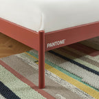 Cama 140x190 - Metal - Terracota - Somier incluido