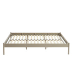 Lit 140x190 - Métal - Taupe - Sommier Inclus