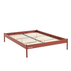 Cama 140x190 - Metal - Terracota - Somier incluido