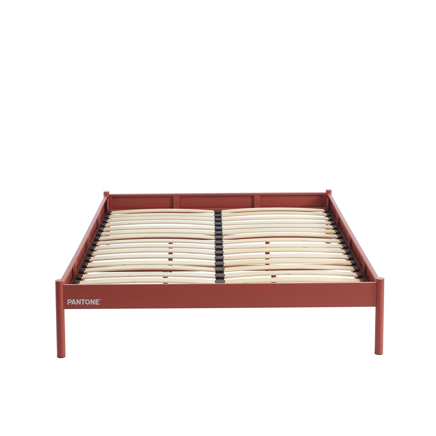 Cama 140x190 - Metal - Terracota - Somier incluido