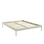 Lit - Métal - Beige Sable - Sommier Inclus