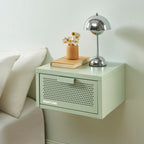 Wall Bedside Table - Metal - Almond Green