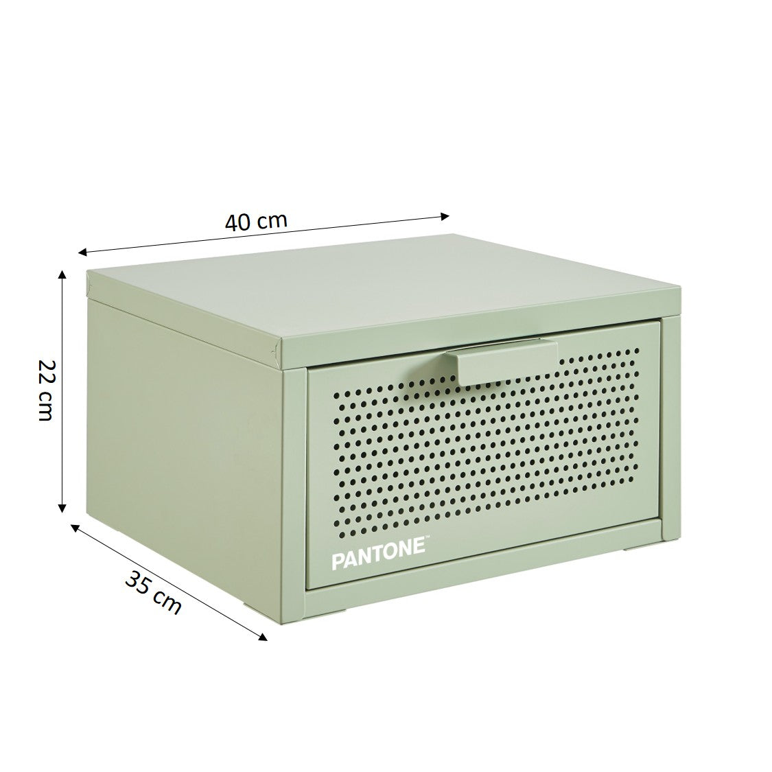 Wall Bedside Table - Metal - Almond Green