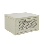 Mesita de Noche de Pared - Metal - Beige Arena