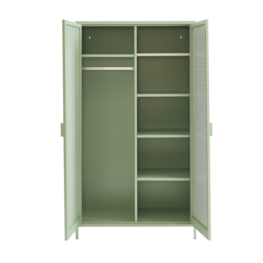 Armoire - Métal - Vert Amande - 2 Portes