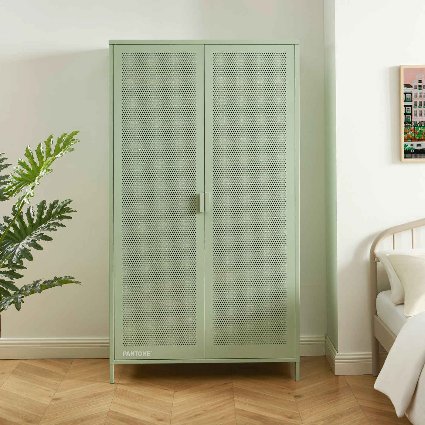 Armoire - Métal - Vert Amande - 2 Portes
