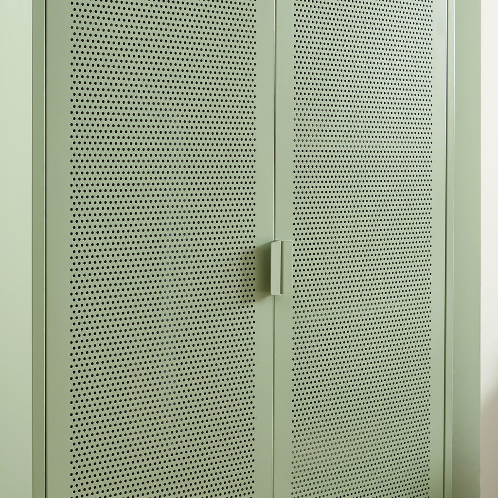 Armoire - Métal - Vert Amande - 2 Portes