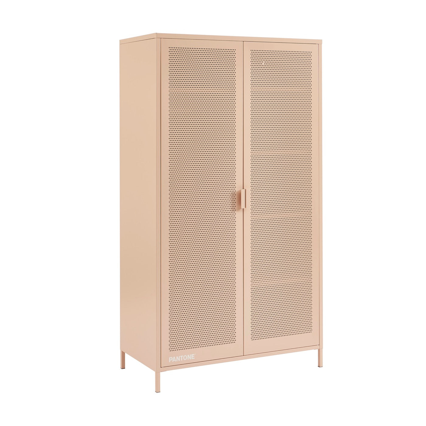 Armoire - Métal - Rose Blush - 2 Portes