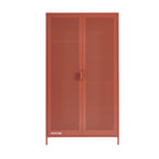 Armoire - Métal - Terracotta - 2 Portes