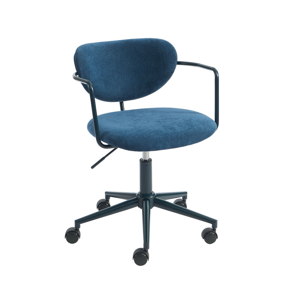 Office Chair - Fabric - Midnight Blue - With Casters