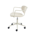 Chaise De Bureau - Tissu - Beige Sable - Avec Roulettes