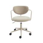 Chaise De Bureau - Tissu - Taupe - Avec Roulettes