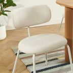 Lot De 2 Chaises - Tissu Et Pieds Métal - Beige Sable