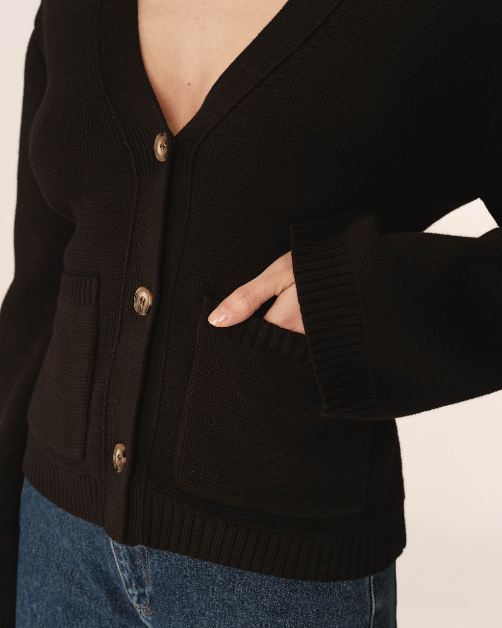 Paolino Black Cardigan
