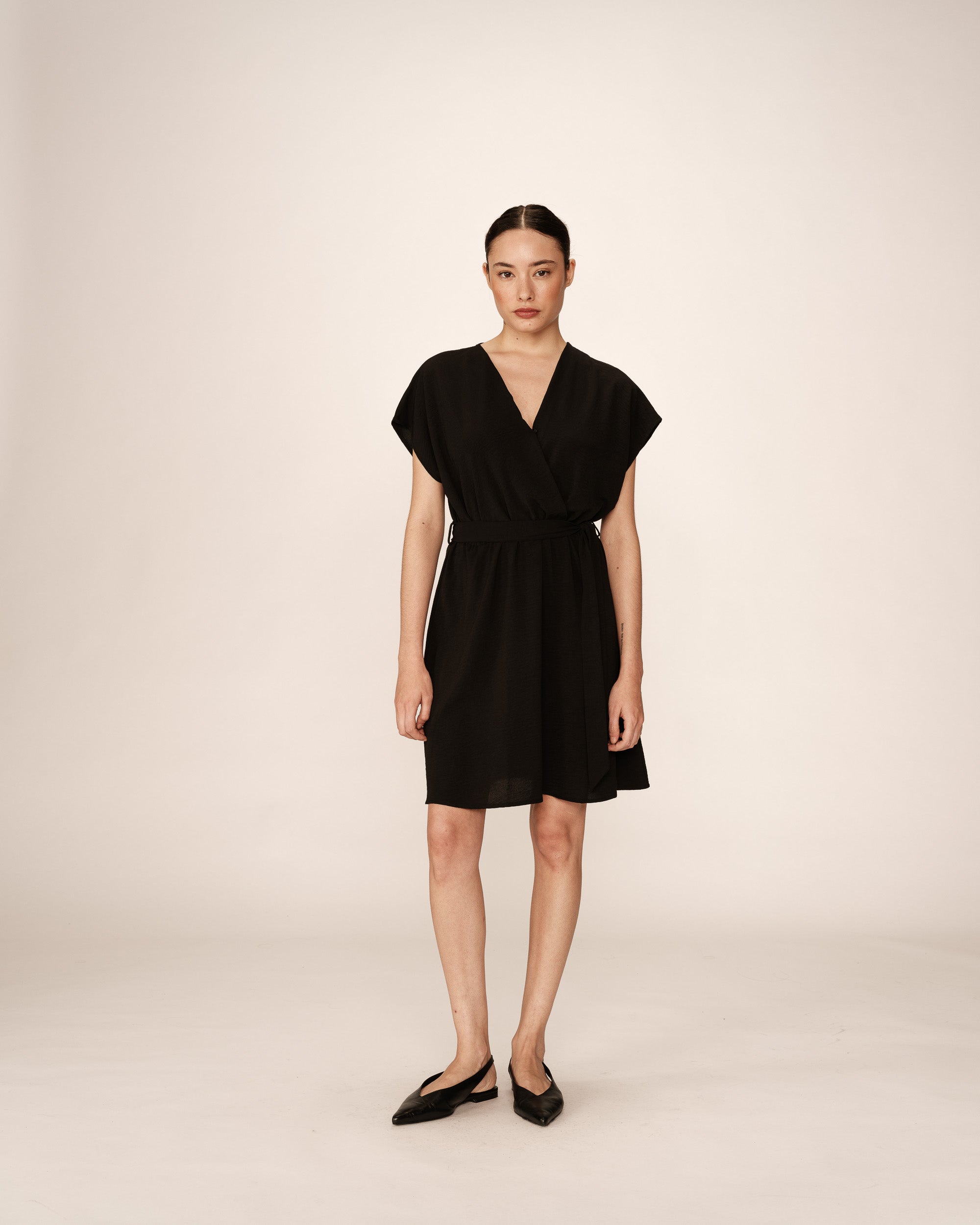 Papaye Short Dress - Black