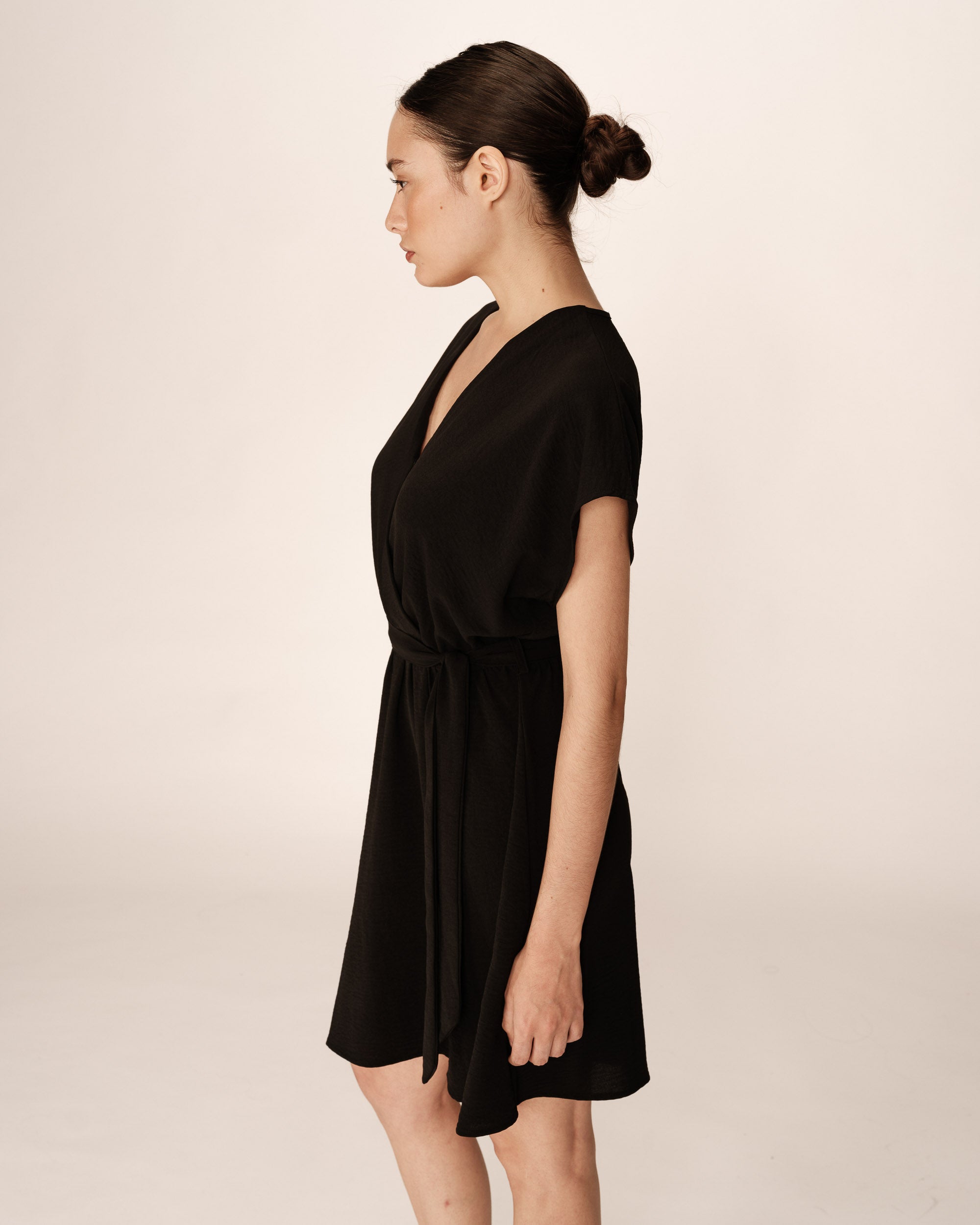 Papaye Short Dress - Black