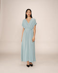 Robe Longue Papillon - Bleu