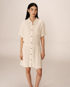 Paquita Short Dress - Beige