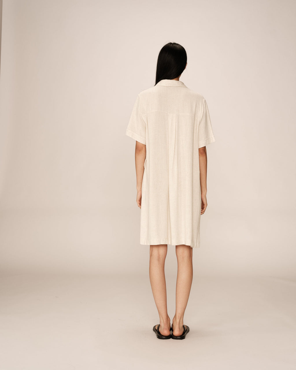 Paquita Short Dress - Beige