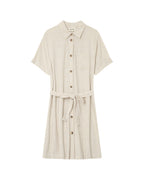 Paquita Short Dress - Beige