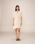 Paquita Short Dress - Beige