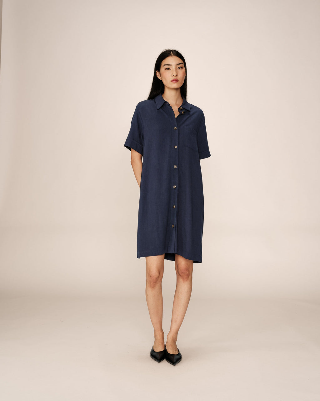 Robe Courte Paquita - Marine