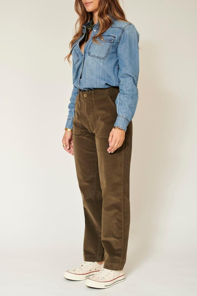 Pantalon Parade.New Velvet.Vl - Kaki