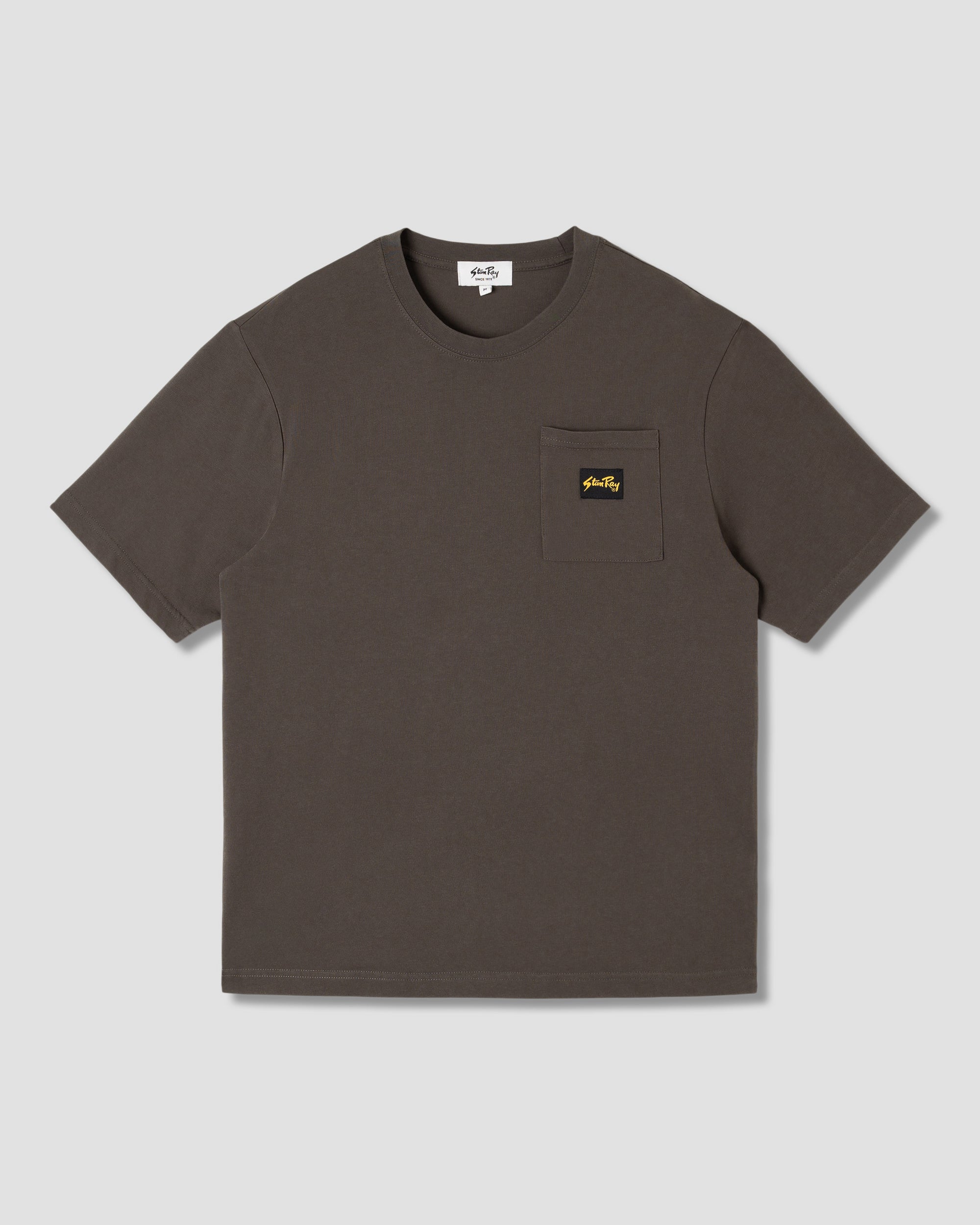 Camiseta con bolsillo de parche - Negro lavado - SS25