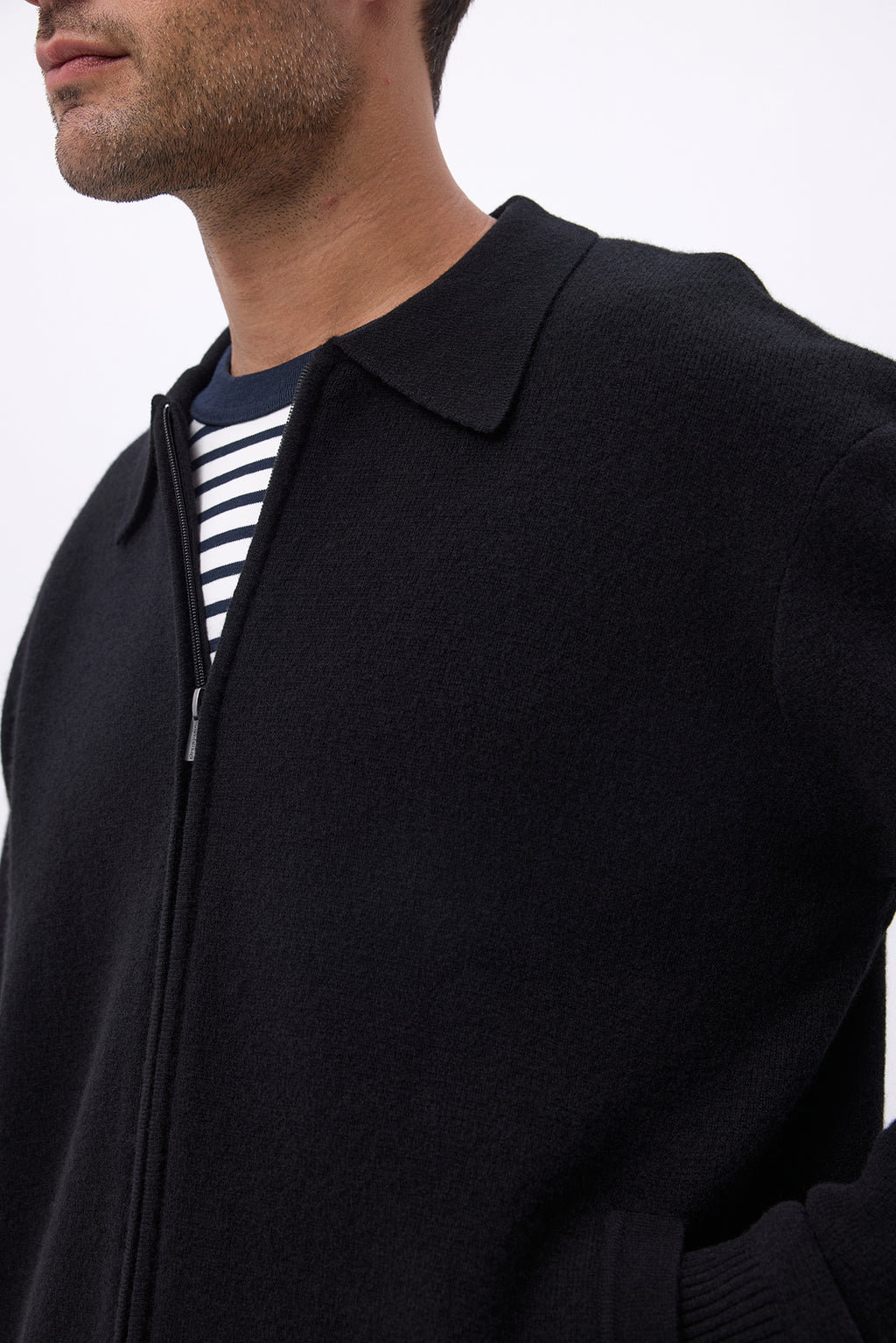 Reißverschlussjacke H Patrick - Schwarz - Herren